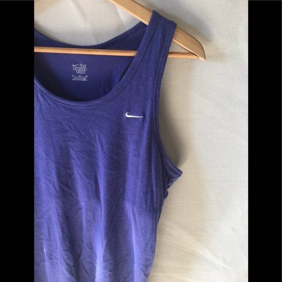 purple athletic tank top